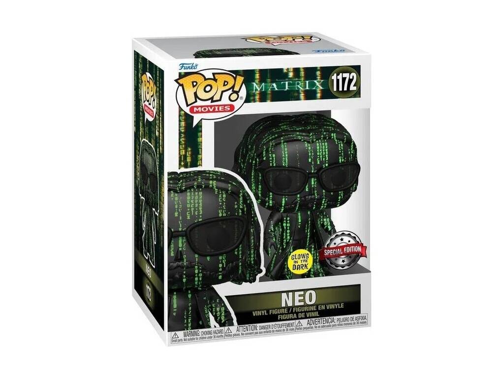 Funko Pop Movies The Matrix Figura Neo Brillo en la Oscuridad