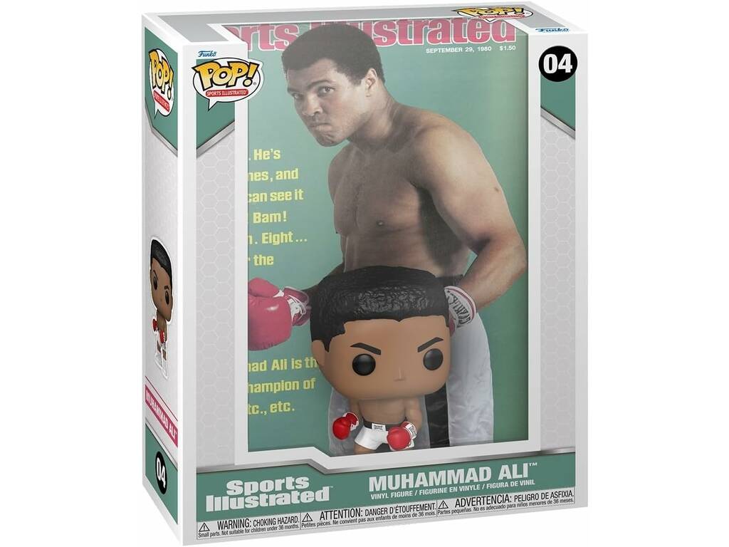 Funko Pop Sports Illustrated Figura Muhammad Ali com Capa