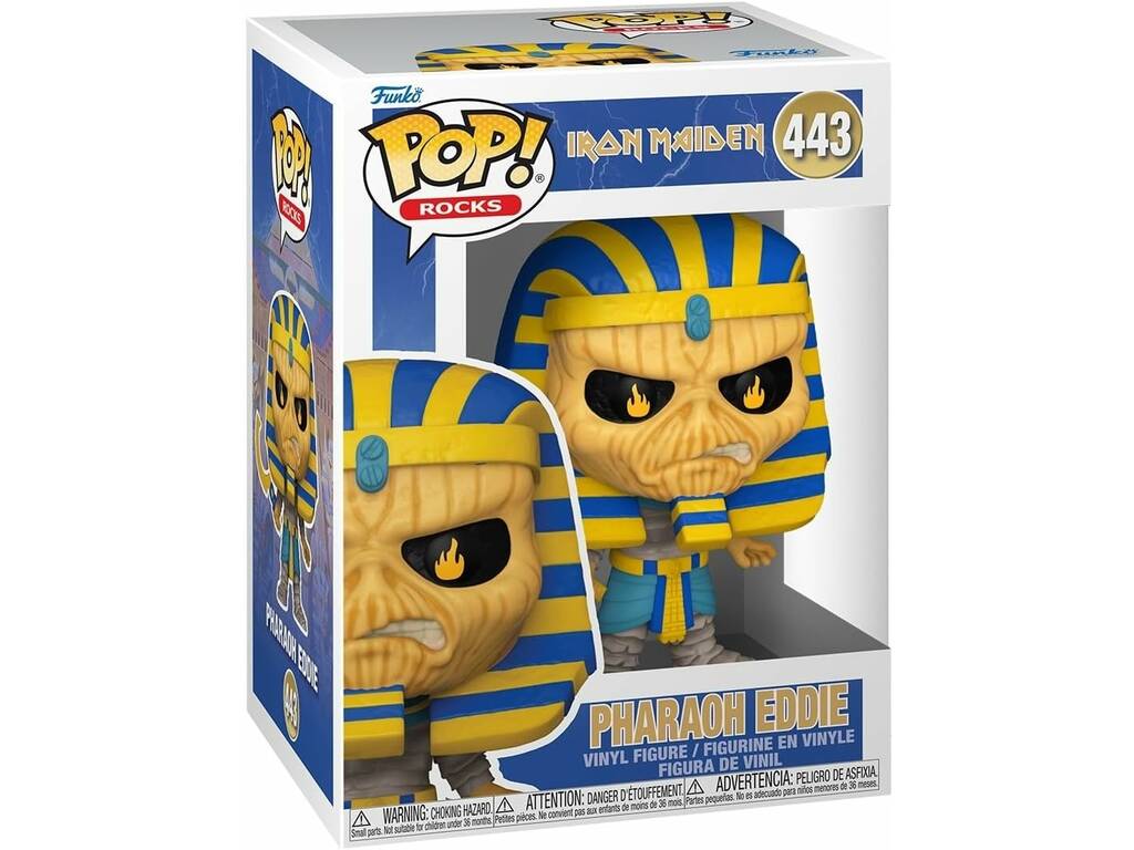 Funko Pop Rocks Iron Maiden Figura Pharaoh Eddie