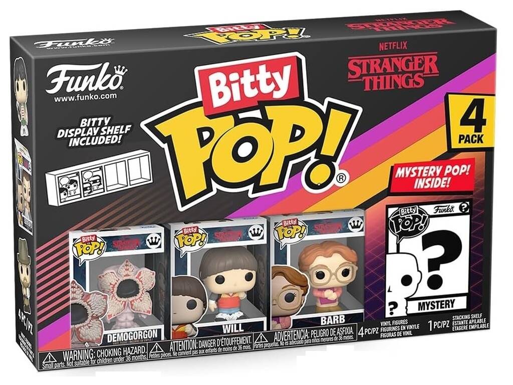 Funko Pop Bitty Stranger Things Pack 4 Mini Figuras con Demogorgon