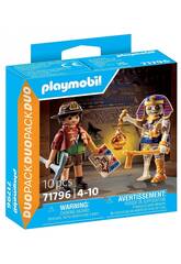 Playmobil Duopack Cacciatore di Tesori e Mummia