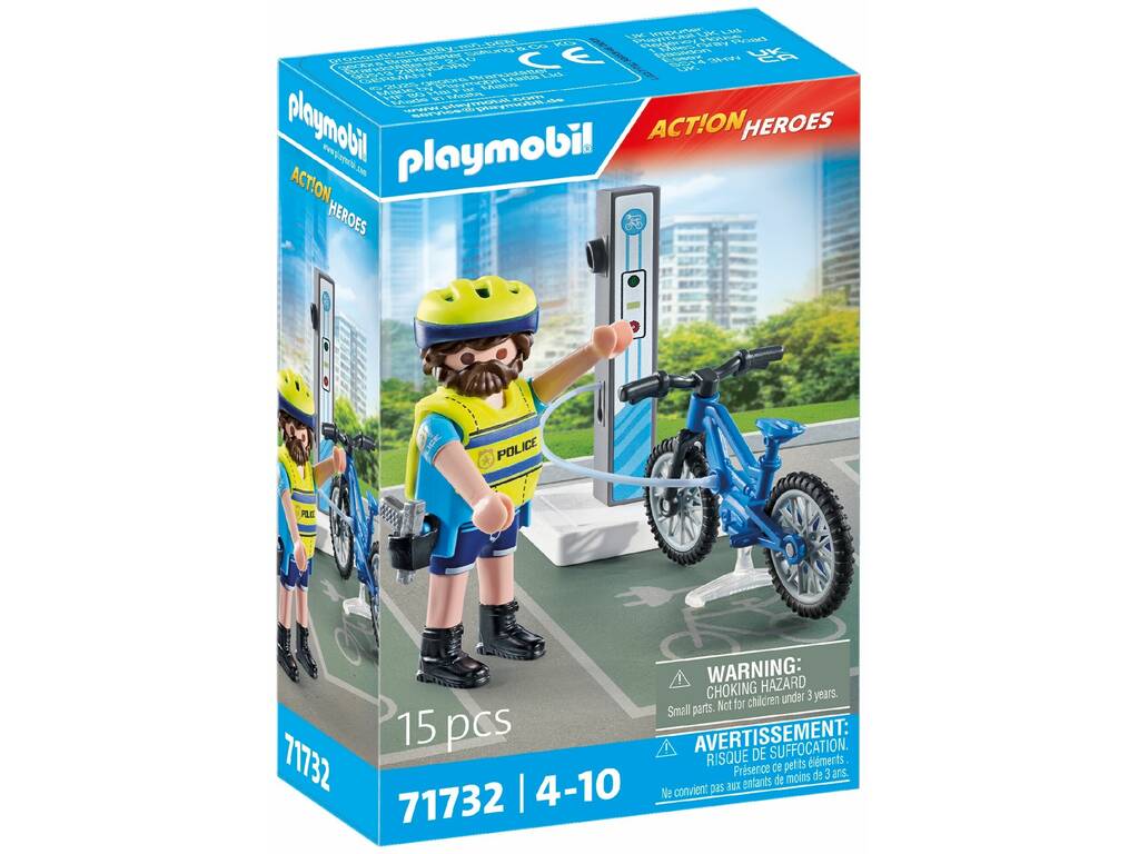 Playmobil Action Heroes Patrulha em Bicicleta
