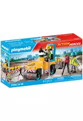 Playmobil Action Heroes Construction de route