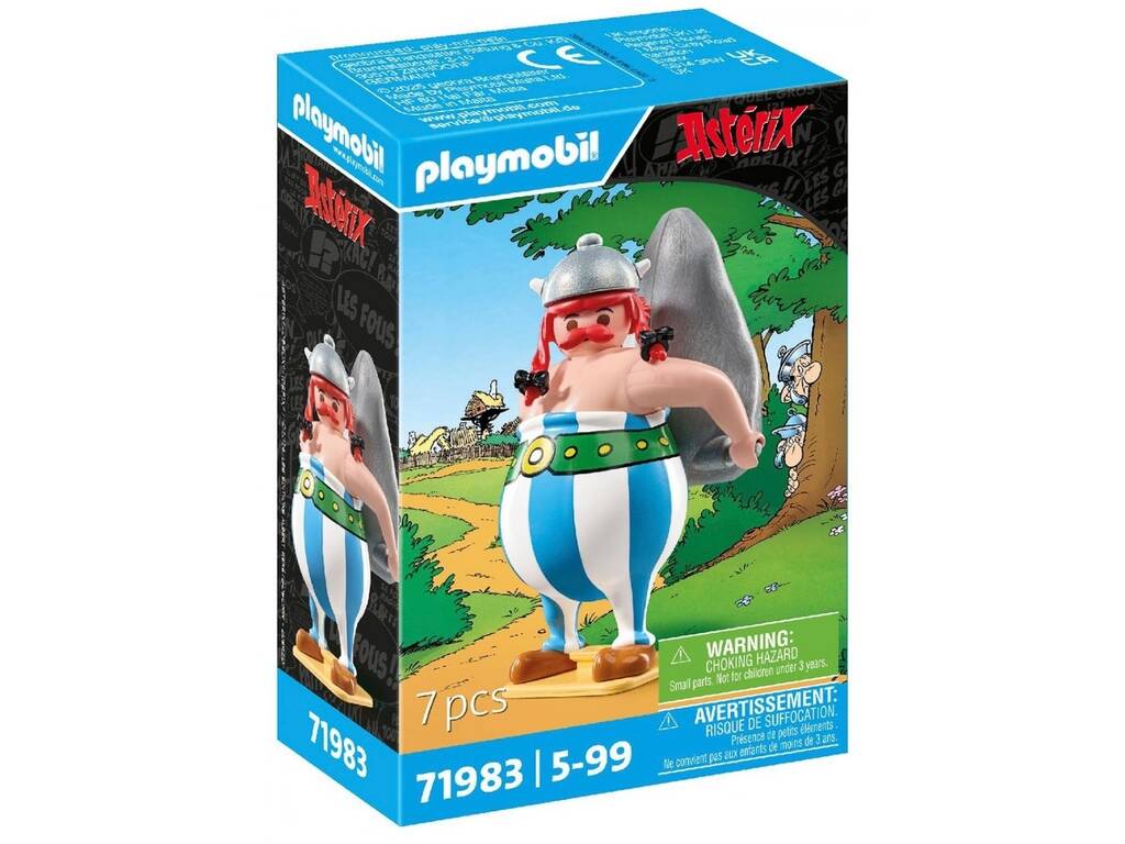 Figurine Playmobil Astérix et Obélix avec Menhir