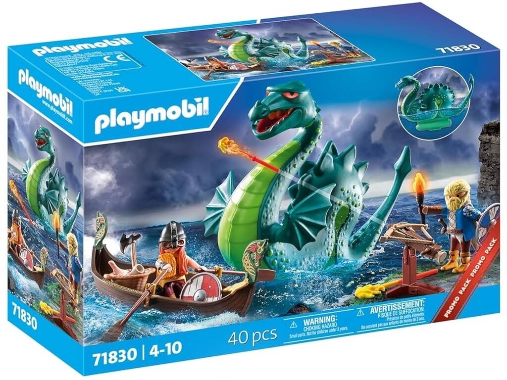 Playmobil Promo Packs Vikings avec monstre marin