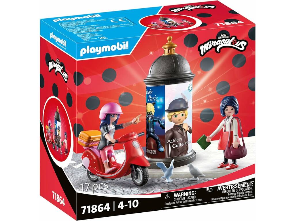 Playmobil Miraculous Ladybug Scooter Ride in Paris