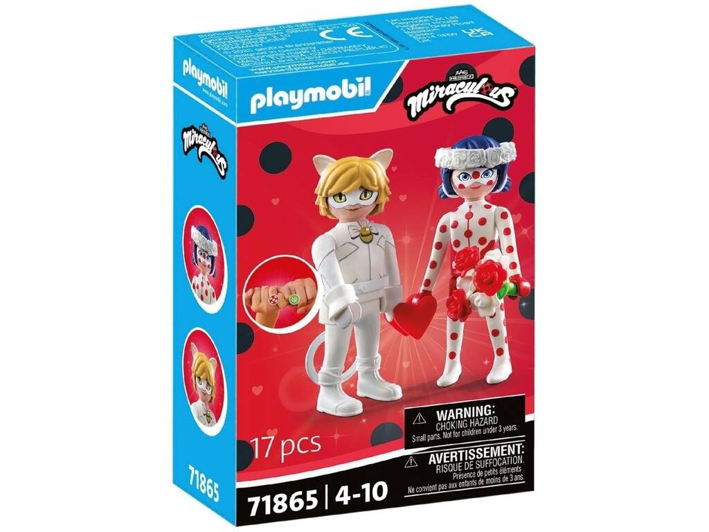 Playmobil Miraculous Ladybug y Cat Noir Sueño de Boda