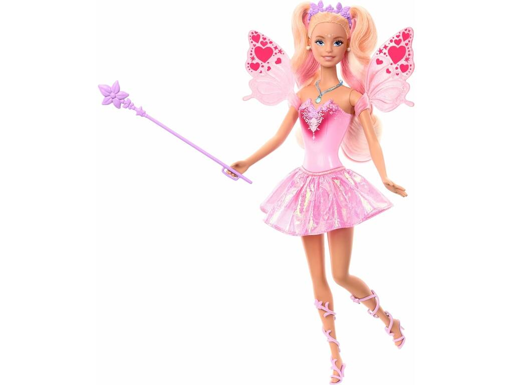 Barbie Color Change Bambola Fata Rosa