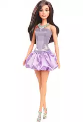 Poupée Barbie avec robe lilas