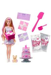 imagen Poupée blonde Barbie Party Unboxed avec surprises