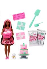 Poupe brune Barbie Party Unboxed avec surprises