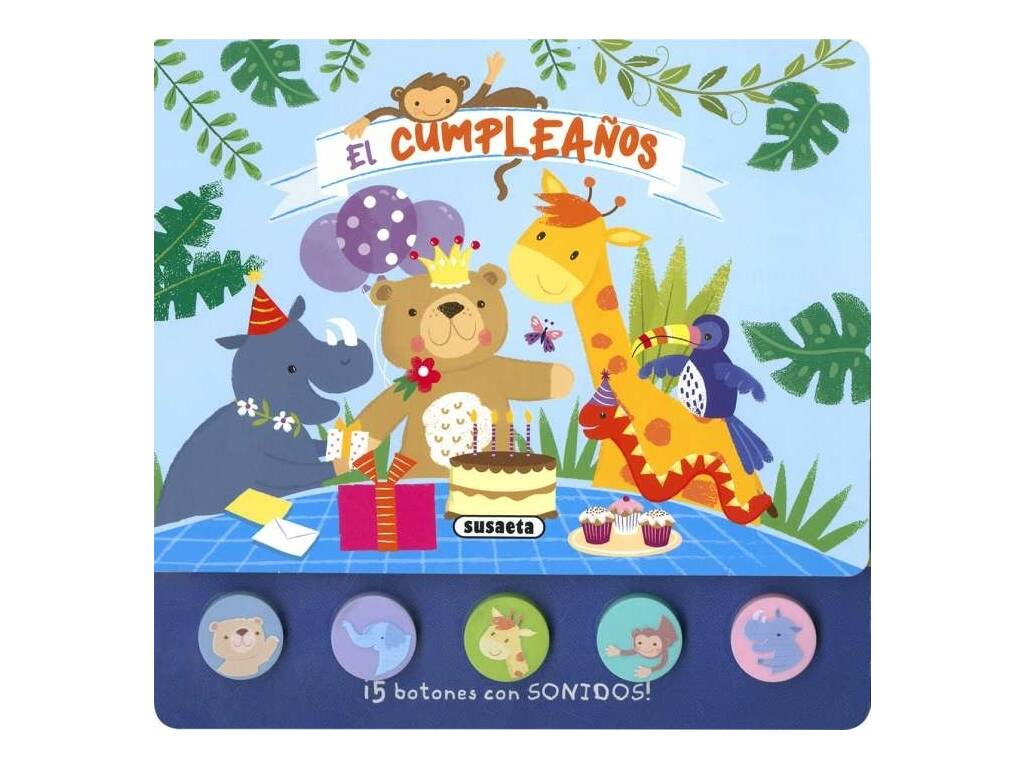 Livre Cinco Sonidos El Cumpleaños avec boutons