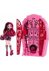 imagen Monster High Skulltimate Secrets Garden Mysteries Poupée Draculaura avec garde-robe