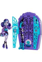 imagen Monster High Skulltimate Secrets Garden Mysteries Poupée Twyla avec armoire