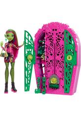 imagen Monster High Skulltimate Secrets Garden Mysteries Muñeca Venus McFlytrap con Armario