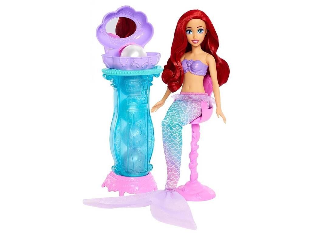 Princesas Disney Boneca Ariel com Toucador Desdobrável