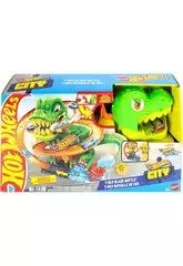 Hot Wheels City Battaglia di fuoco del T-Rex