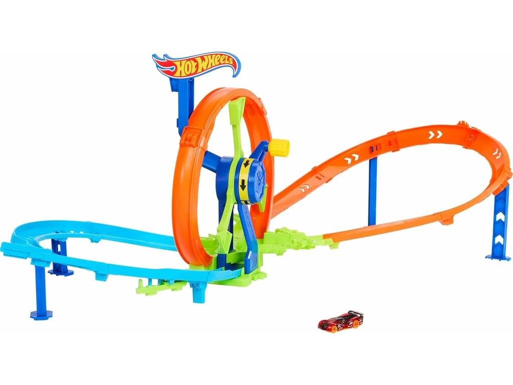 Hot Wheels Stunt Tracks Circuito Reto Turbina