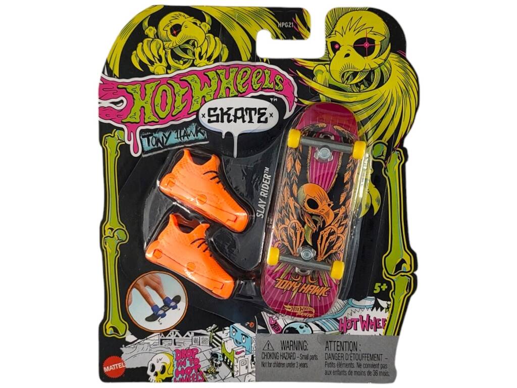 Hot Wheels Skate Tony Hawk Neon Pack Skate com Desportivas