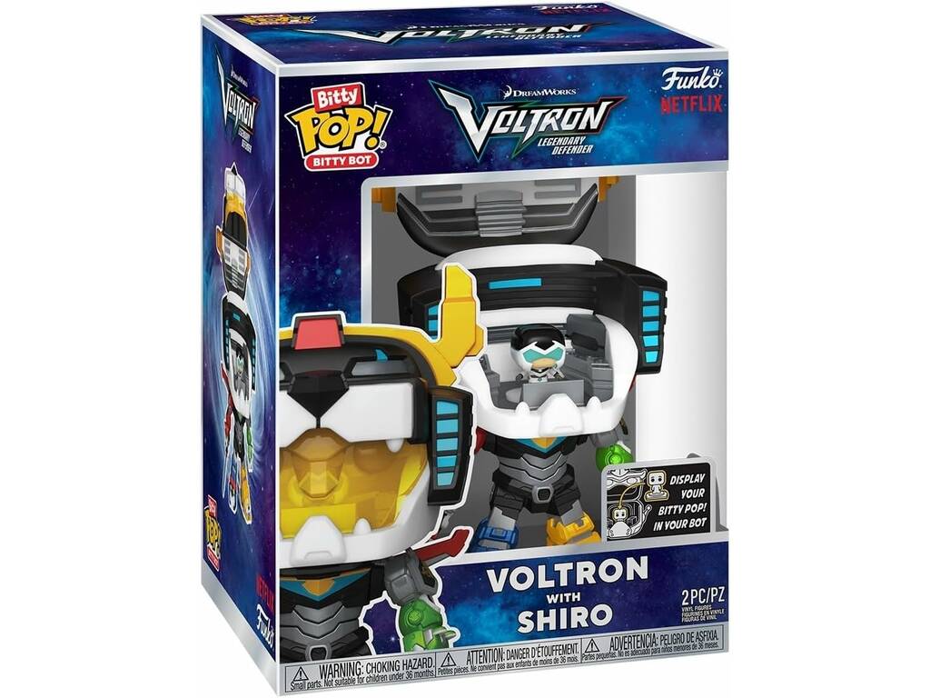 Funko Pop Bitty Bot Voltron Figure Voltron avec Shiro