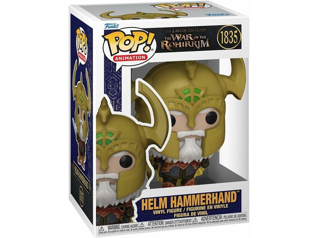 Funko Pop Animation Il Signore dell'Anello La Guerra Dei Rohirrim Figure Helm Hammerhand