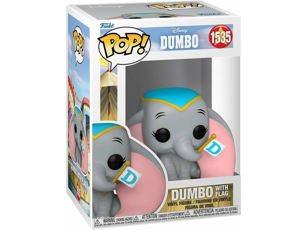 Funko Pop Disney Dumbo Figure Dumbo avec drapeau