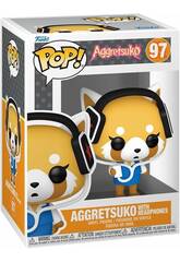 Funko Pop Aggretsuko By Sanrio Figura Aggretsuko con cuffie