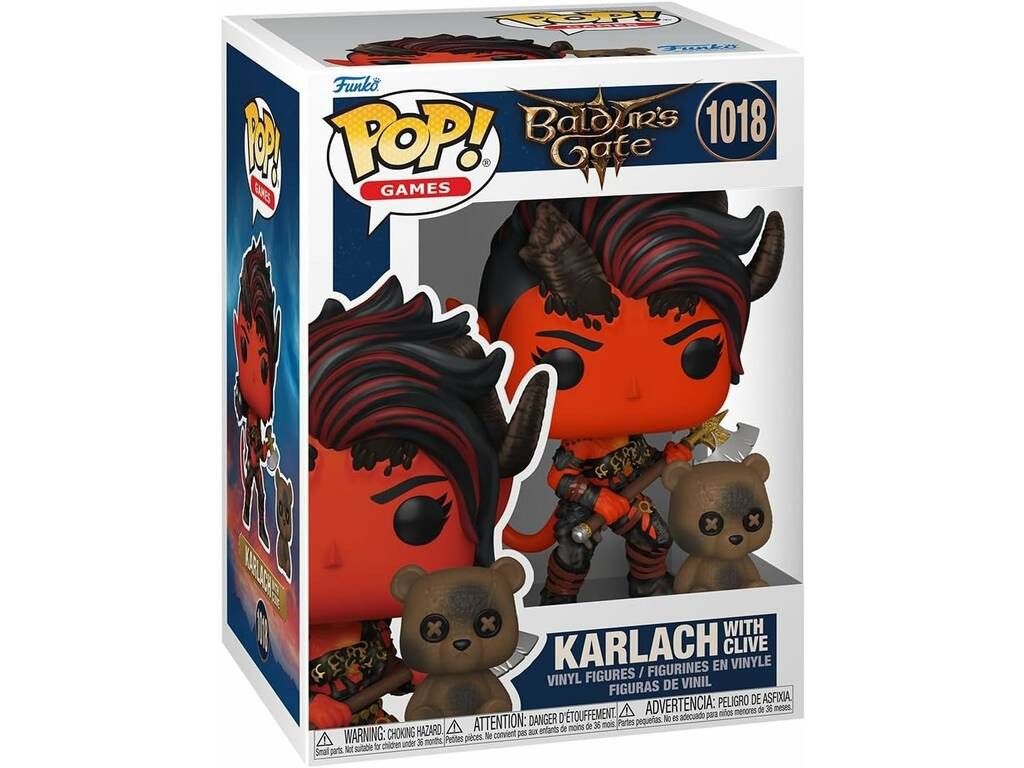 Funko Pop Games Baldu’s Gate Figura Karlach com Clive