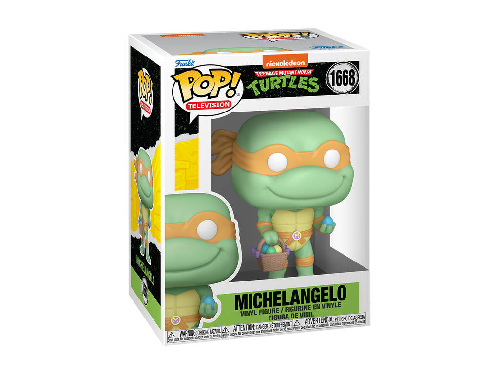 Funko Pop Television Tartarughe Ninja Figura Michelangelo di Pasqua