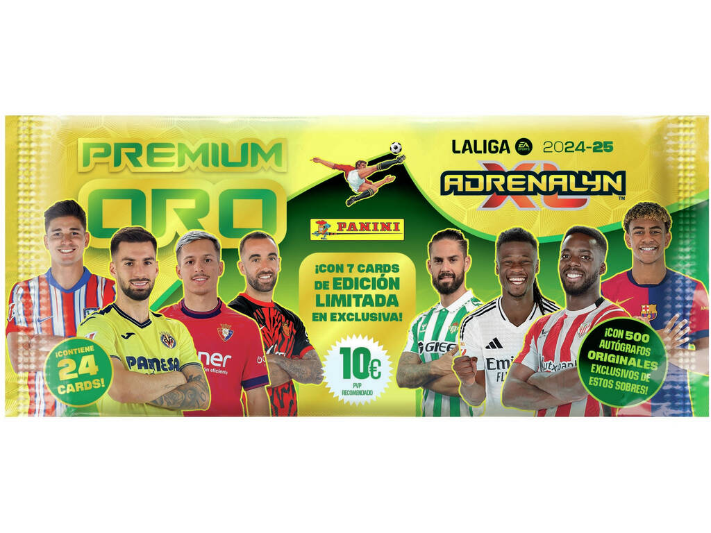 Adrenalyn XL TCG 2024-25 Sobre Premium Oro con 24 Cards