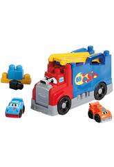 MegaBloks Camio Corridas e Construo com 2 Carros e 19 Blocos