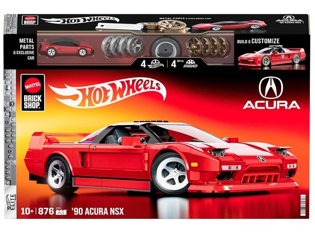 Hot Wheels Elite Series 90 Acura NSX de 876 pièces