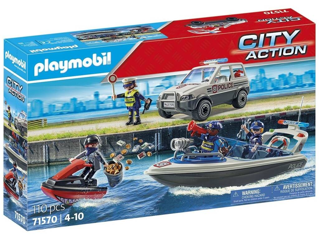 Playmobil Police Poursuite dans l'eau