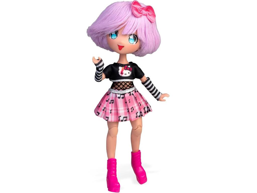 Hello Kitty Super Fans 20 cm Poupée Teddy Rock