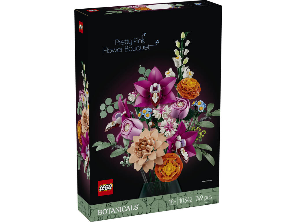 Lego Botanicals Bouquet di fiori fantasia in rosa