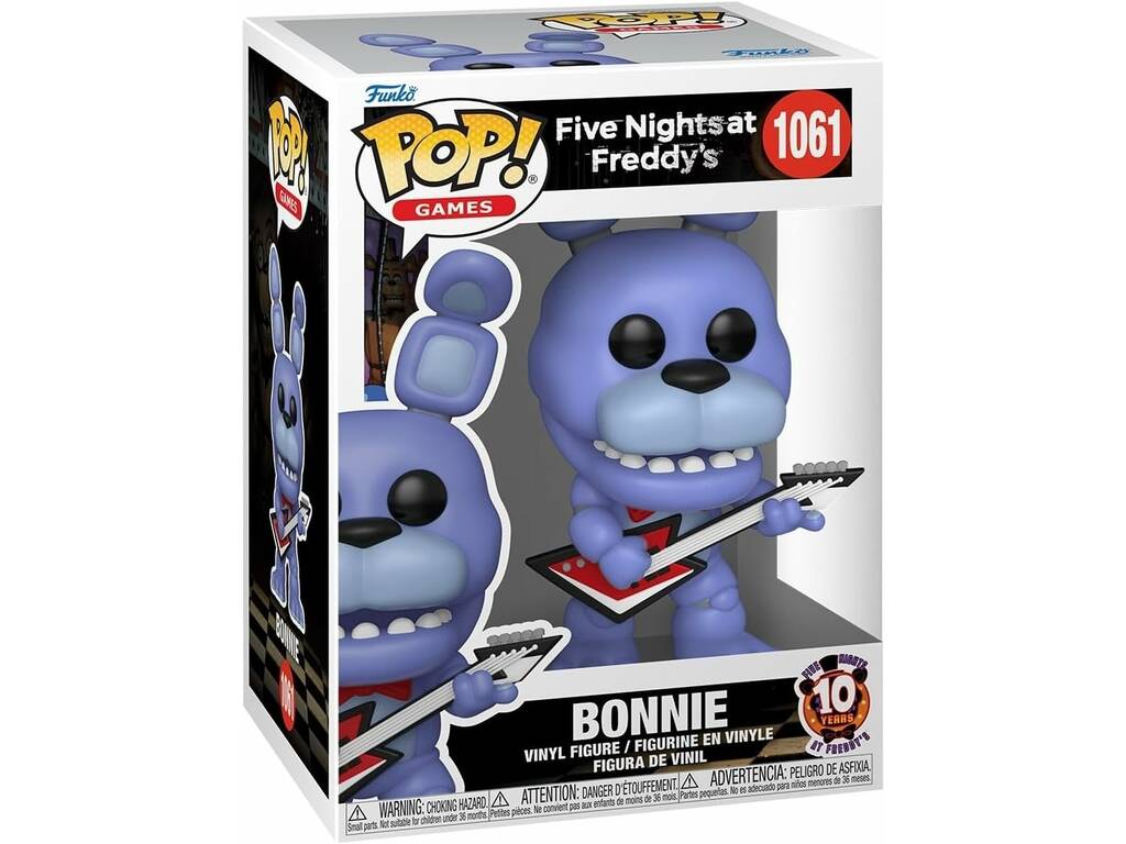 Funko Pop Games Five Nights At Freddy's 10th Anniversary Bonnie Figure