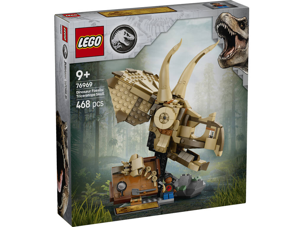 Lego Jurassic World Fossili di Dinosauro: Teschio di Triceratopo