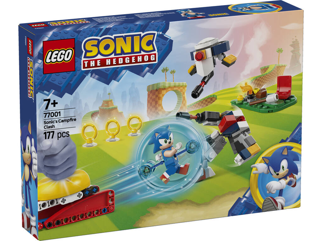 Lego Sonic The Hedgehog Sonic Battle at the Campfire 