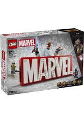 Lego Marvel The Infinity Saga Logotipo Marvel e Minifiguras