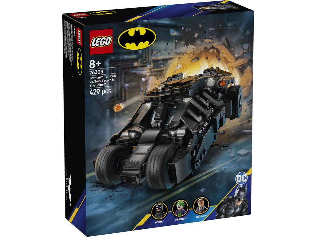 Lego Batman DC Tumbler de Batman contre Double-Face et le Joker