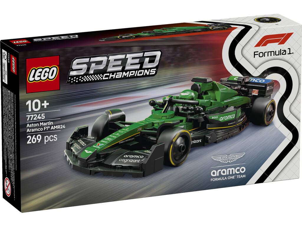 Lego Speed Champions Formula 1 Auto da corsa Aston Martin Aramco F1 Racing AMR24