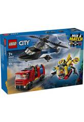 Lego City Remix: Helicptero, Camin de Bomberos y Submarino