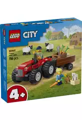 Lego City Tracteur rouge avec remorque et mouton