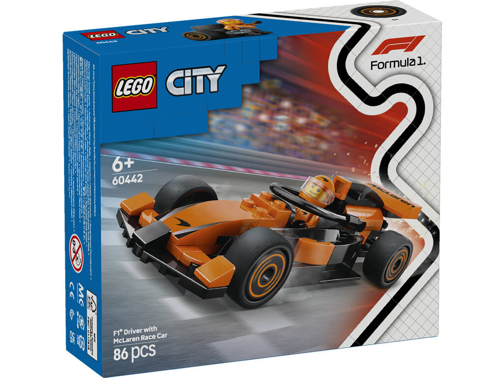 Lego City Formule 1 F1 Pilote avec voiture McLaren