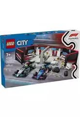 Lego City Formula 1 F1-Garage mit Mercedes AMG und Alpine Autos