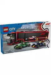 Lego City Formula 1 Camião de F1 com Carros de F1 RB20 e AMR24