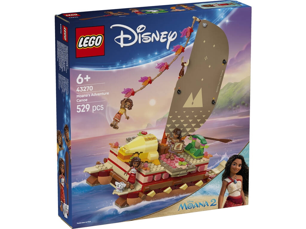 Lego Disney Vaiana 2 Canoa di Avventure di Vaiana