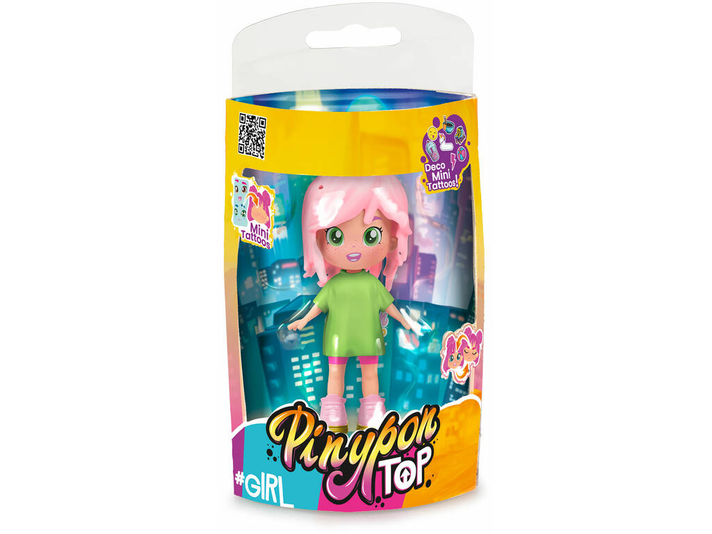 Poupée à cheveux roses Pinypon Top Girls