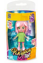 Poupe  cheveux roses Pinypon Top Girls