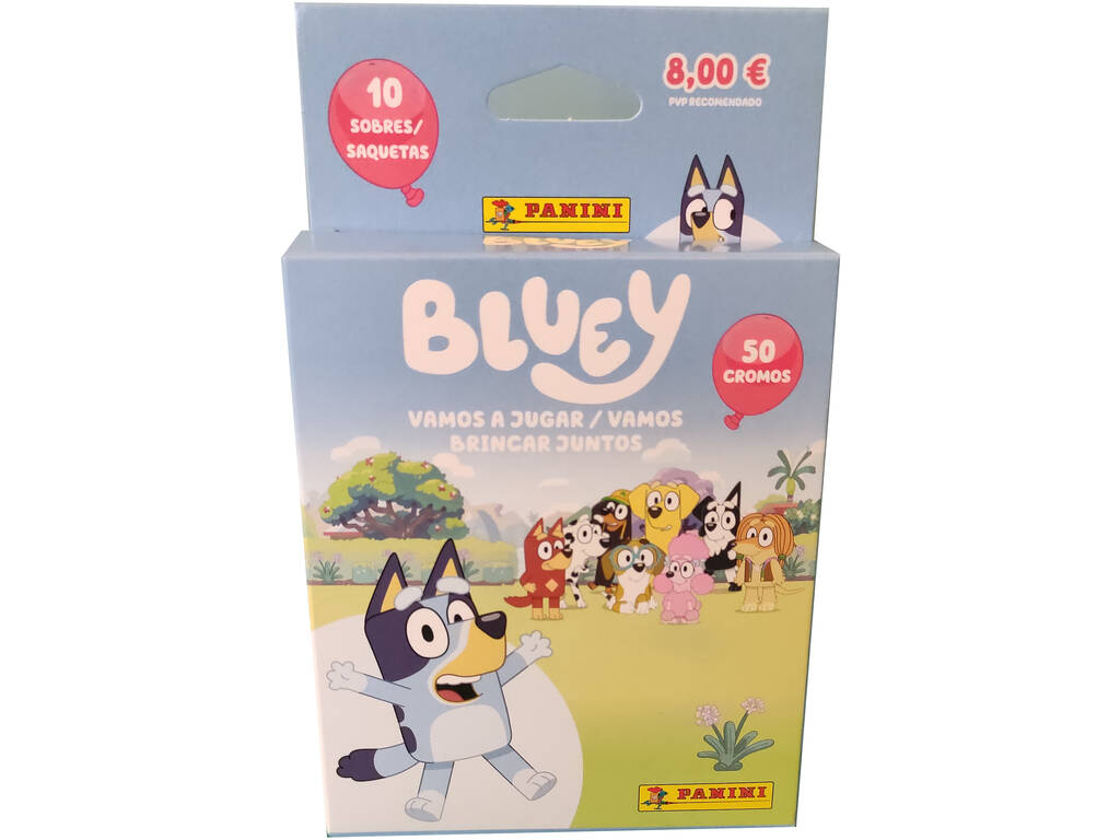 Bluey Vamos a Jugar Ecoblister com 10 Sobres